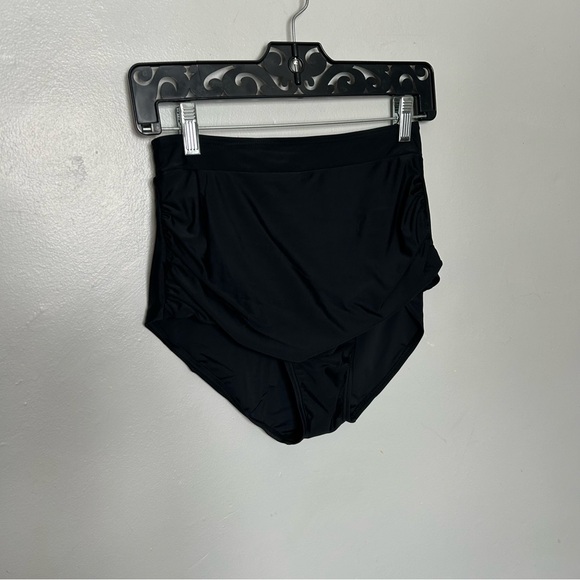 Black High-Waisted Bikini Bottom - Picture 2 of 6